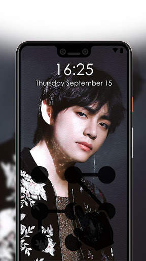 Kim Taehyung Pattern Lock Screen 🔒 screenshot 4