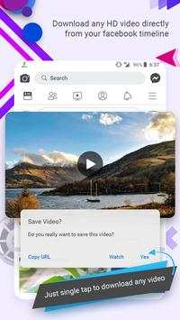 Video Downloader for Facebook Fast Download videos screenshot 1