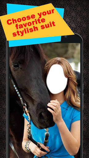 Horse With Girl Photo Suit screenshot 2