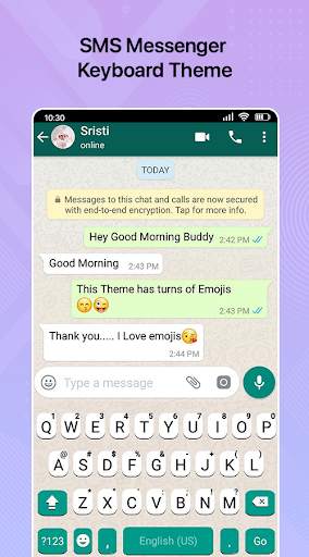 SMS Messenger keyboard 2021 screenshot 3