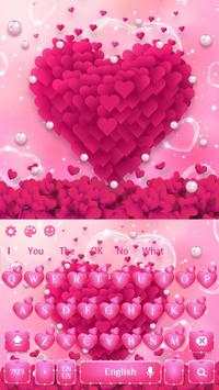 Pink love Heart keyboard screenshot 4