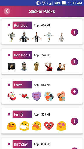 Ronaldo Stickers For Whatsapp screenshot 1