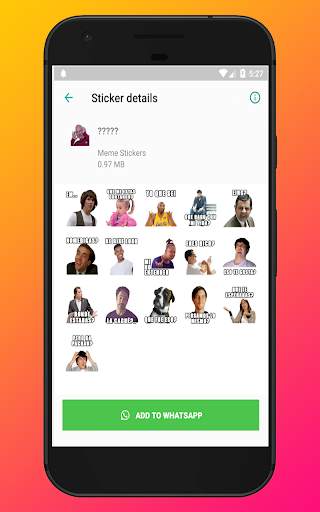 Memes Frases Sticker para WhatsApp WAStickerApps screenshot 3