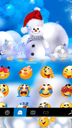 ثيم لوحة المفاتيح Blue Christmas1 3 تصوير الشاشة