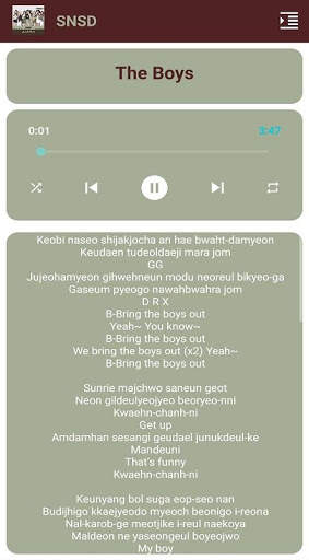SNSD Offline Song - KPop screenshot 4