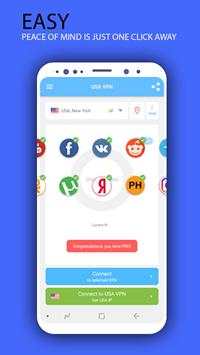 USA VPN - Free USA VPN Proxy & Wi-Fi Security screenshot 2