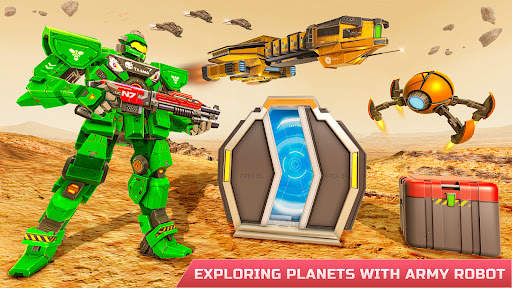 Army Bus Robot Car Game 3d screenshot 8