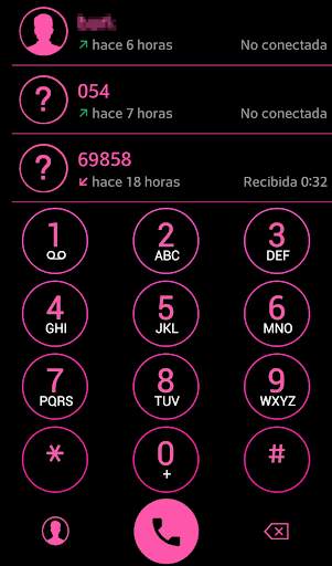 THEME i 8 BLACK PINK EXDIALER screenshot 2