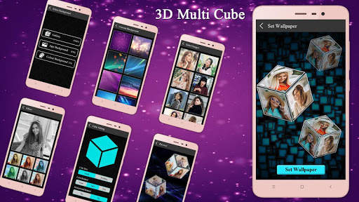 3D Multi Cube Live wallpaper- Love Cube LWP screenshot 1