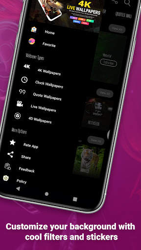 XNX Live Video Wallpaper - 4K-4D & Clock Wallpaper screenshot 7