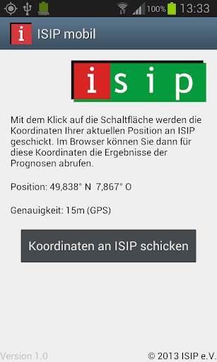 ISIP mobil screenshot 1
