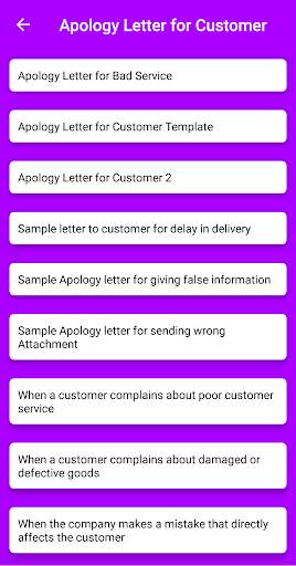 Write Apology Letter screenshot 2