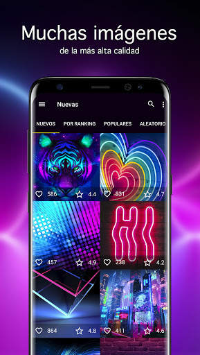 Fondos de pantalla de neón 4K screenshot 1