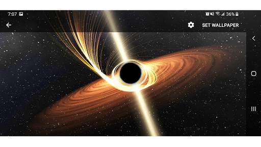 Black Hole 3D Parallax Live Wallpaper screenshot 3