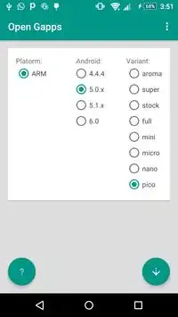 Open Gapps - All Gapps screenshot 2