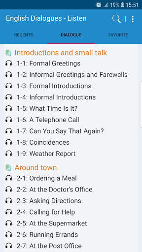 English Dialogues - Listen screenshot 1
