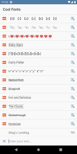 Fonts for Instagram screenshot 1