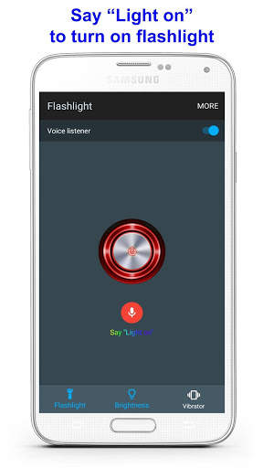 Flashlight voice control screenshot 2