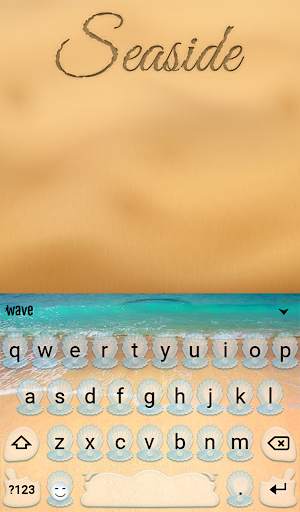 Seaside Animated Keyboard   Live Wallpaper screenshot 2