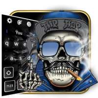 Тема Hip Hop Skull Keyboard on 9Apps