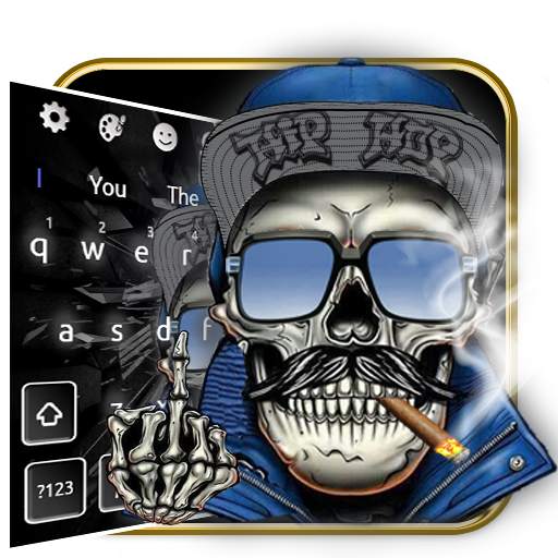 Hip Hop Skull Keyboard Theme 10001004
