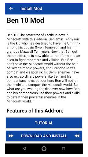 Ben Aliens Craft Mod For PE screenshot 3