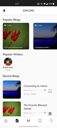 MyBlog - Blogging app screenshot 3
