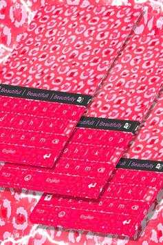 Keyboard Pink Cheetah Theme screenshot 1