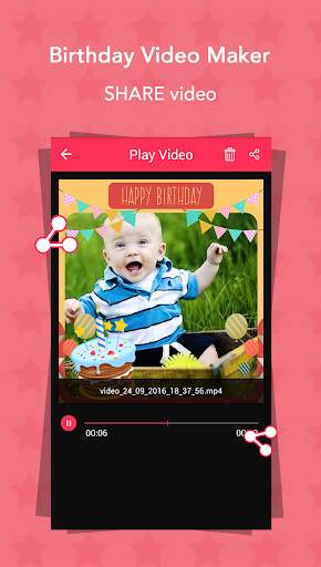 Birthday Video Maker 6 تصوير الشاشة