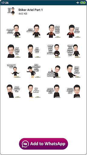 Stiker Ariel WA WAStickerApps screenshot 3