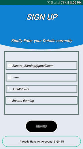 Electra Earning स्क्रीनशॉट 1