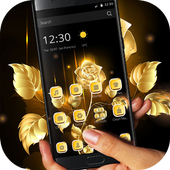 ikon Gold Rose Theme pour Samsung