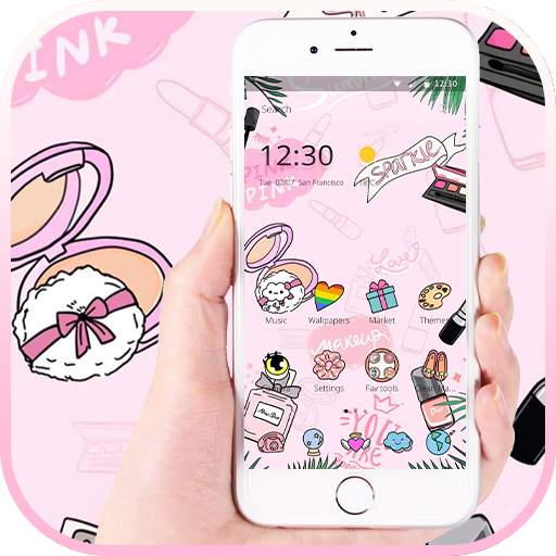 Pinky Fashion Cosmetic Graffiti Theme 1.1.3