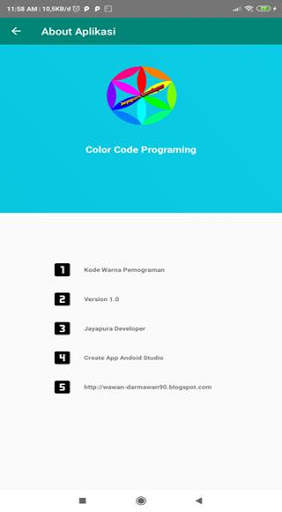Kode Warna Pemograman screenshot 4