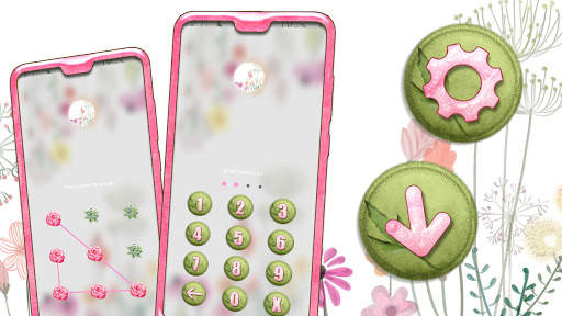 Watercolor Flower Launcher Theme screenshot 5
