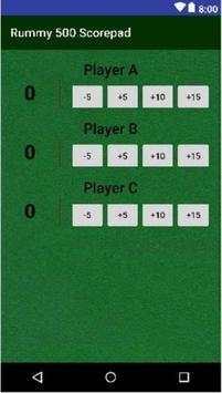 Rummy 500 Scorepad screenshot 3