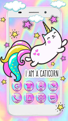 Cute Unicorn Cat Themes Live Wallpapers screenshot 1
