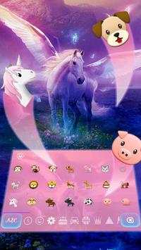 Reverie Blush Unicorn keyboard Theme screenshot 3