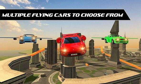 Flying Car Racing Shooting War screenshot 1