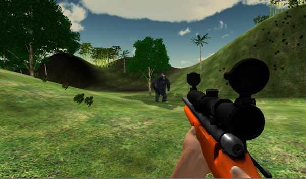 Angry Wild Hunter Gorilla Hunting Games 2017 screenshot 1