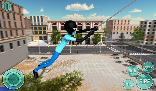 Stickman Rope Hero Mafia Crime Game screenshot 6