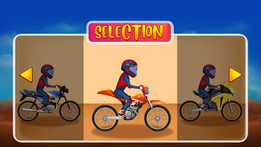 Hills Moto Racing Game - Super Boy Stunt Jump screenshot 6