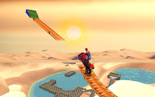 New Crazy Rope Spider Girl Bike Stunts Master 2021 screenshot 1