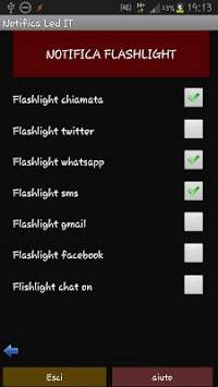 Flashlight notification screenshot 2