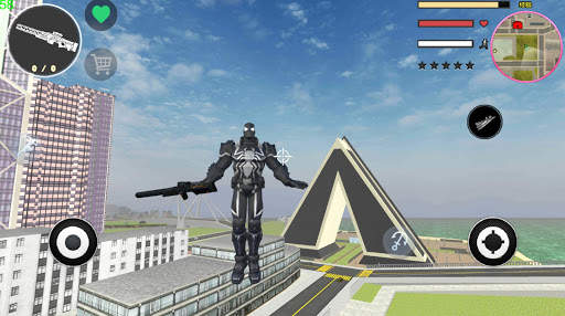 Agent Venom Rope Hero  Gngaster Crime screenshot 1