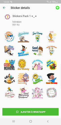 Good Morning & Good Night Stickers for WhatsApp screenshot 3
