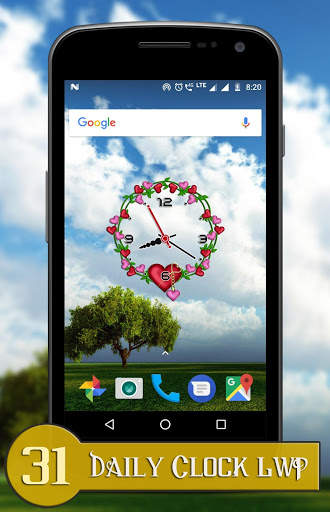 Daily clock live wallpaper screenshot 7