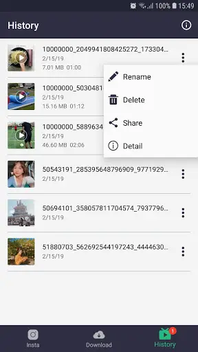 Pengunduh video untuk Instagram screenshot 6