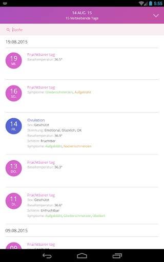 Ovu Menstruationstracker screenshot 13
