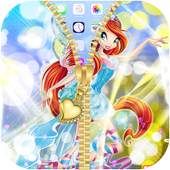 Winx Lock Zipper Club : Bloom Lock Screen 1.1